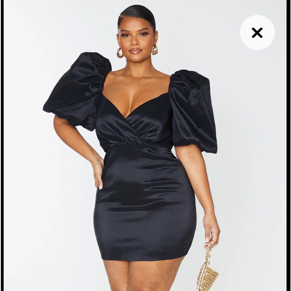 Black mini dress